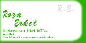 roza erkel business card